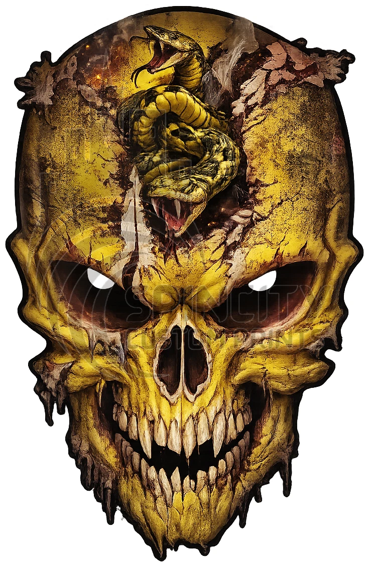 Calcomanía De Vinilo Con Diseño De Calavera Con Llaves  S4  Para Coche Camion Laptop Netbook Ventana De 6 Pulgadas Customdecal Us