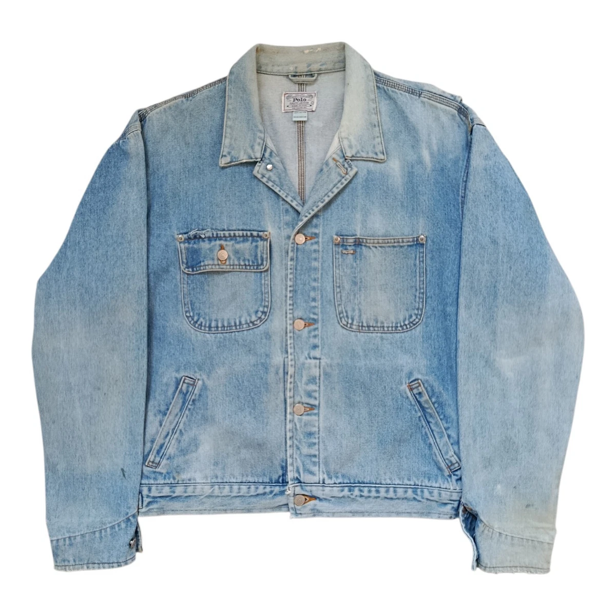 vintage polo ralph lauren denim jacket products for sale | eBay