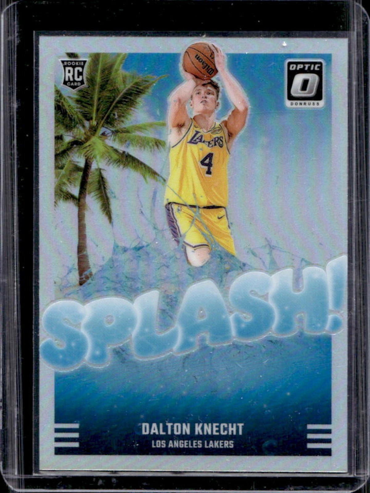 2024-25 Panini Donruss Optic Dalton Knecht Splash! RC Holo Rookie #12 Lakers