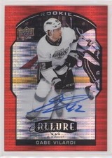 2020-21 Upper Deck Allure Rookie Red Rainbow 10/299 Gabe Vilardi #75 Auto 3h1