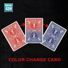 Color Changing Card Magic Trick Close  Up Visual Gimmick for Magicians