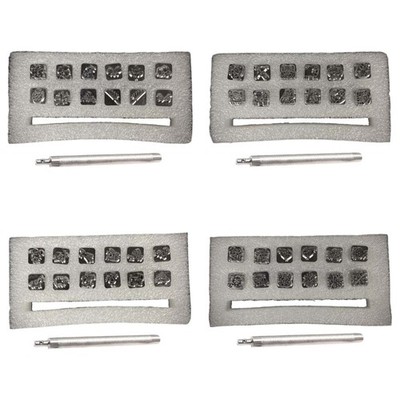 Leather Craft Stamping Tools Metal Stamp Tools Set for DIY Imprinting Belts Bags