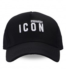 DSQUARED2 BE ICON LOGO BASEBALL CAP CAPPELLO BCM041305C00001M063