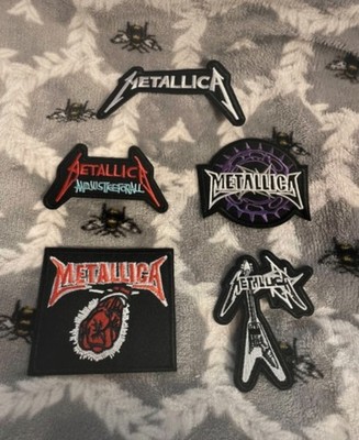Metallica Band Patch Konvolut 5 Musik Merch Fan bestickt Nähen Bügeln Rock Metal