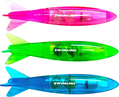 Original 3-Pack Diving Toys LED Light-Up Glowing Fun Torpedo Turbos Catch the Fi
