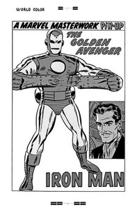 Don Heck Tales Of Suspense #61 Iron Man Rare Large Production Art Pin Up Mono