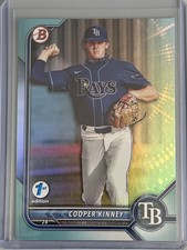 2022 Bowman 1st Edition - Cooper Kinney #BPPF-54 Sky Blue Foil (RC)