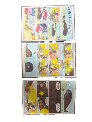 Original Sad Sack Comic Art Pages 1960s Hand-Drawn Ink & Color Lot