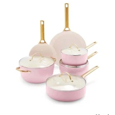 GreenPan Reserve 10 Piece Cookware Set,Non-Toxic PFAS-Free Hard Anodized Healthy