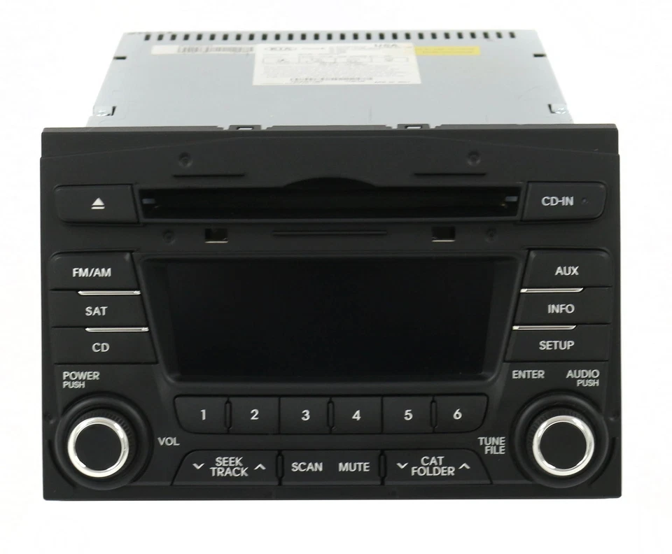 Reproductor de CD Kia Optima AM FM XM 2011-2013 radio mp3 disco único 96170-2T651CA Foto 2 de 4