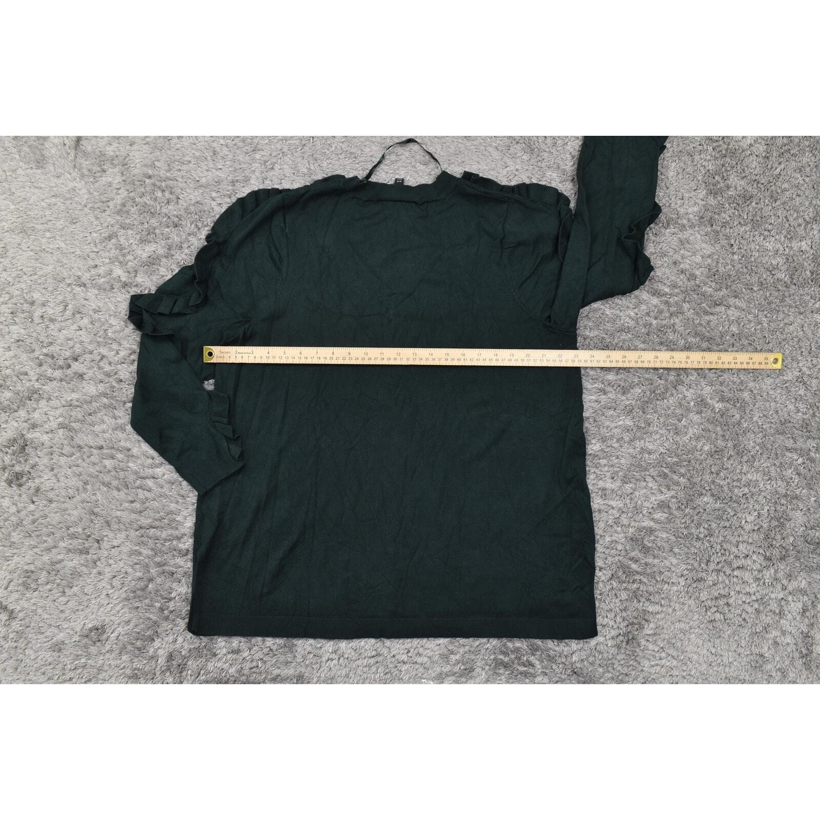 Lane Bryant Green High Neck Solid Pullover Sweate… - image 4