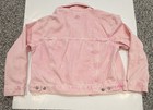 GAP Denim Women's Size medium Pink Cropped Icon Jacket Coat Button Up — photo 2