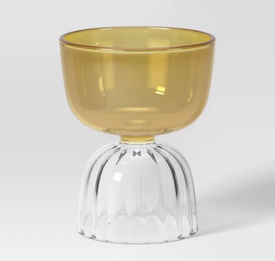 Cocktail Glass Yellow Sherbet Dessert Bowl Spring Mother's Day Tea Party Buffet