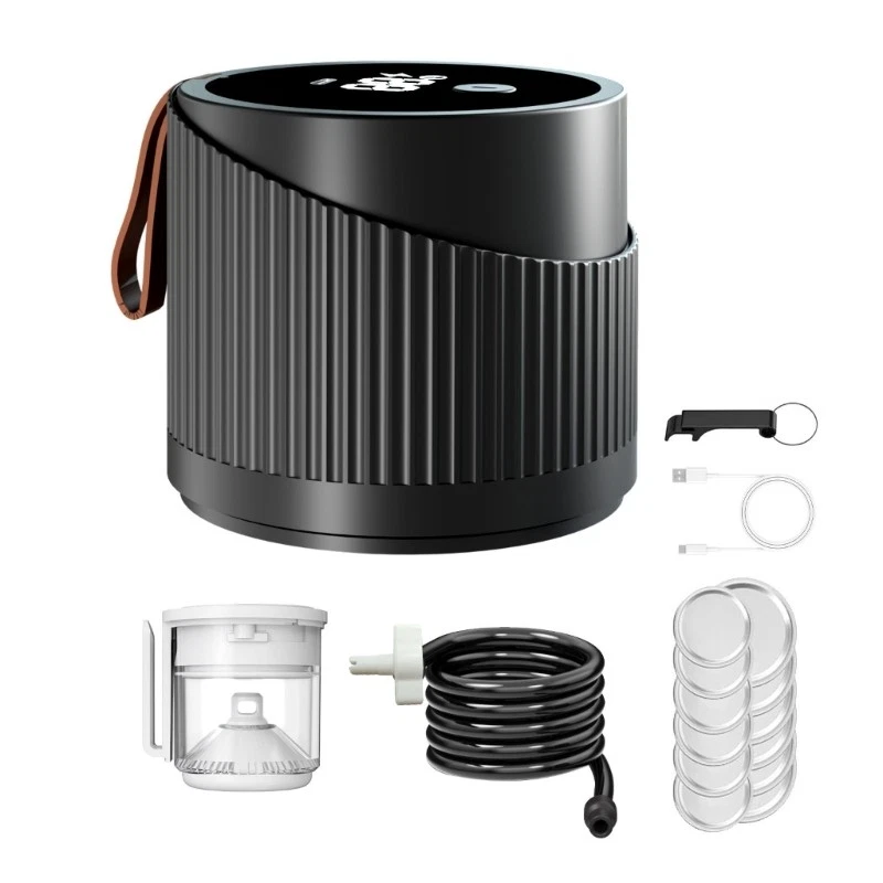 Portable Electric Mason Vacuum Sealer Kit for Wide Mouth Regular Mouth Mason Jar