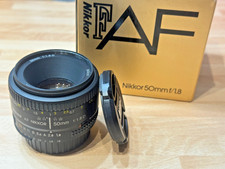 Nikon AF Nikkor 50mm f1.8 D autofocus standard lens mint