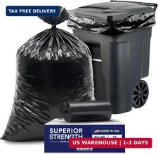 95-96 Gallon Garbage Can Liners, 1.2 Mil, Bla...