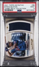2021 TOPPS DEFINITIVE JUMBO RELIC COLLECTION #BB BYRON BUXTON 8/50 PSA 9