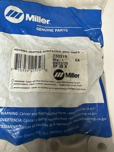 Miller 233319 Housing Adapter Gun/Feeder Machined - Die