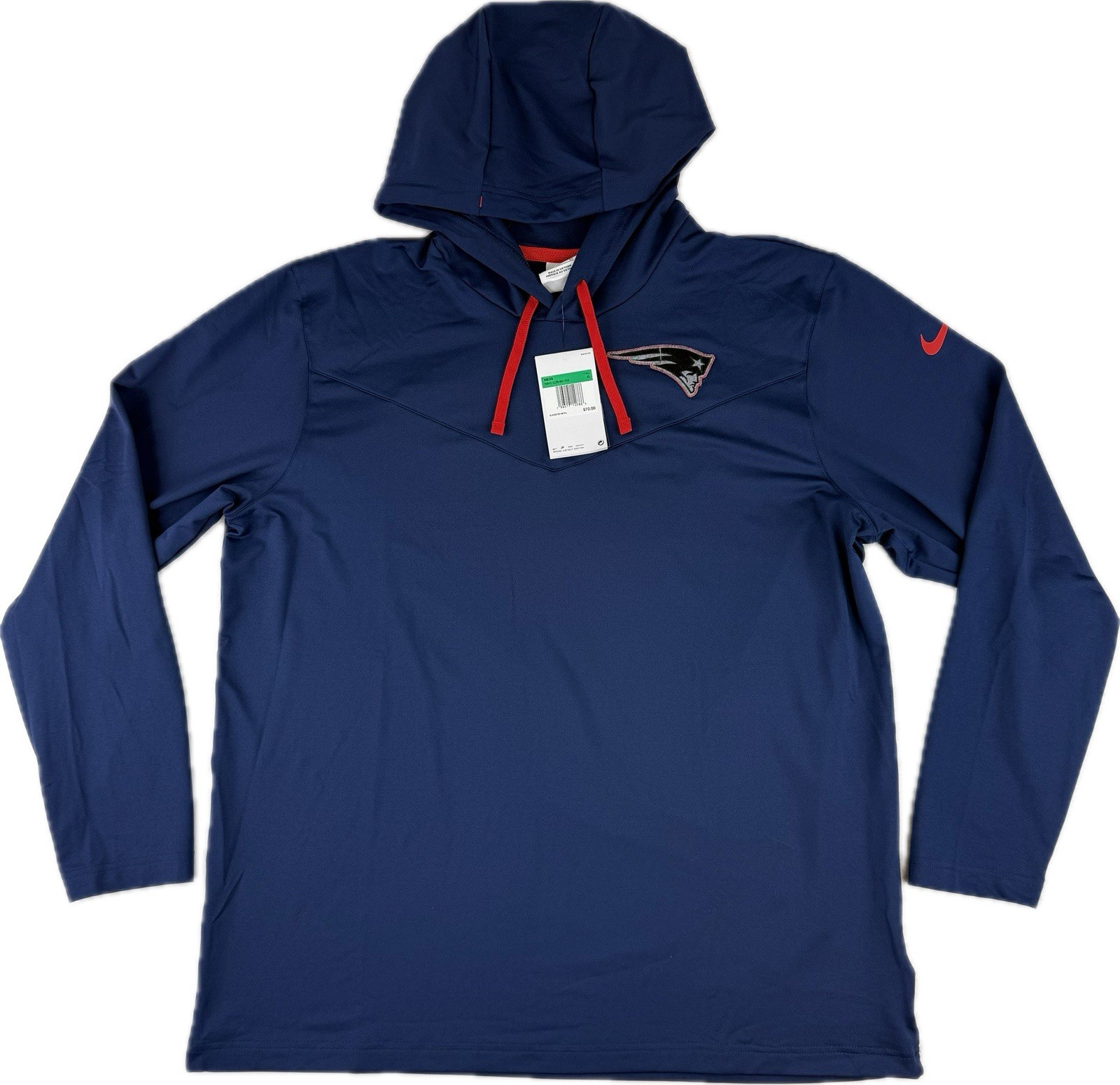 SACAI X NIKE Felpa con cappuccio Nike On Field NEW ENGLAND PATRIOTS uomo XL leggera allenamento Dri Fit