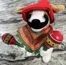 Hug Me Animated Mexican Mariachi Puppy Dog Plays Macarena Works Missing One Eye
