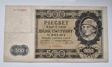 1940 -  500 zlotych Bank Emisyjny w Polsce - Polish notes - very good condition
