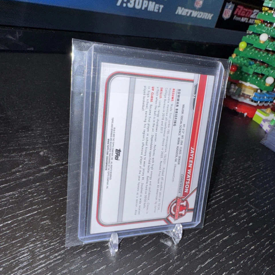 2022 Bowman U 1st Jaylen Watson RC - Image 2 of 2