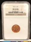 1971-S 1c Lincoln Cent Wheat Penny NGC MS64 RD Red San Francisco Coin GEM BU