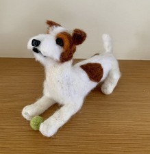 Parson Jack Russell Terrier Needlefelt Sculpture