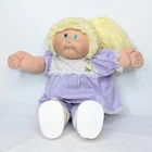 Vintage Cabbage Patch Kids Doll Blonde Hair Green Eyes Lavender Outfit 1982