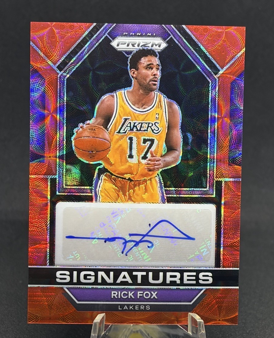 2022-23 Prizm - RICK FOX Choice Red Scope Autograph - LOS ANGELES LAKERS🔥