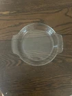 Vintage Anchor Hocking Clear Glass Deep Dish 11" Scalloped Fluted Edge Pie USA