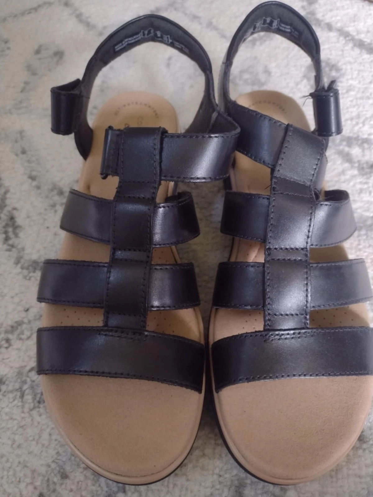 Sandali Clarks Jillian Quarzo 11 Nero Zeppa Comodi Viaggio Spiaggia Donna 9 5
