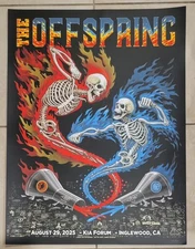 Offspring Poster Kia Forum August 29 2025 Emek xx/310 Inglewood Official Merch
