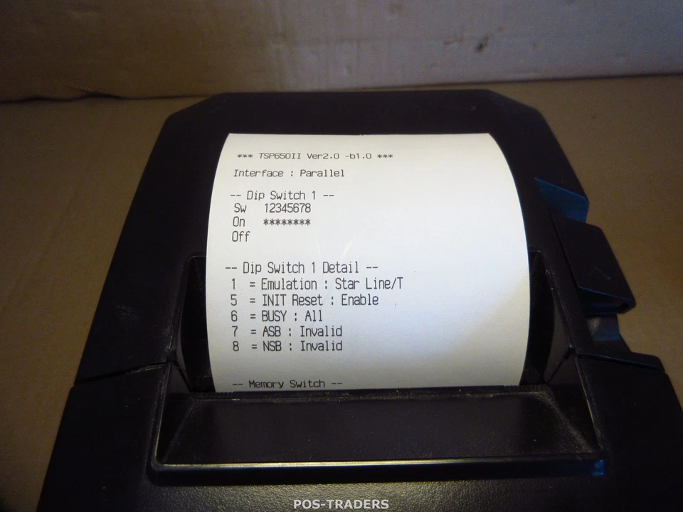 STAR TSP650II Parallel Thermal Receipt Ticket POS Printer Drucker Black + PSU - Bild 3 von 4
