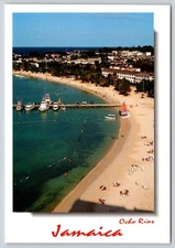 Postcard Aerial View of Turtle Beach Ocho Rios Jamaica Caribbean Island