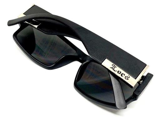 Neuf Homme Classique Hardcore Motard Gangster Locs Soleil Lunettes Cadre Noir - Picture 8 of 8