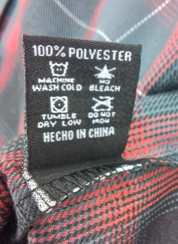 Dixxon Flannel Youth XS NWT Black Gray Red Plaid #J3107 - Picture 9 of 15