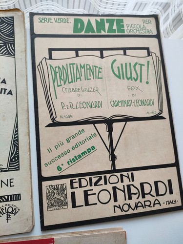 9 SPARTITI PER ORCHESTRA DI MUSICA LEGGERA, ANNI 30/40 - Foto 6 di 10