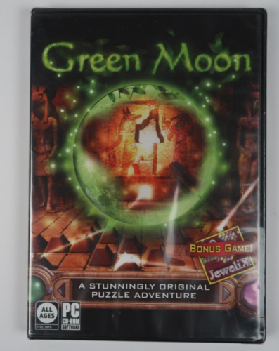Green Moon + BONUS GAME: Jewelix (PC-CD, 2011) New Sealed - Afbeelding 1 van 2