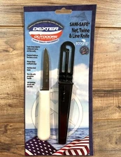 Dexter Russell NTL24 Sani-Safe 3-1/4" Net Twine & Line Scalloped Knife W/Sheath