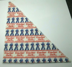 Vintage-Cracker-Jack-Head-Scarf-Bandana-Red-White-Blue-RARE