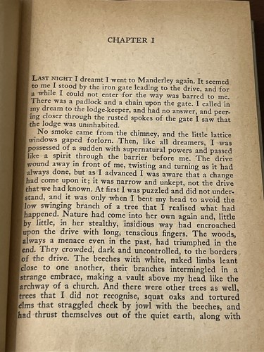 Rebecca Daphne du Maurier 1938 Hardcover w Dust-Jacket - Picture 13 of 21