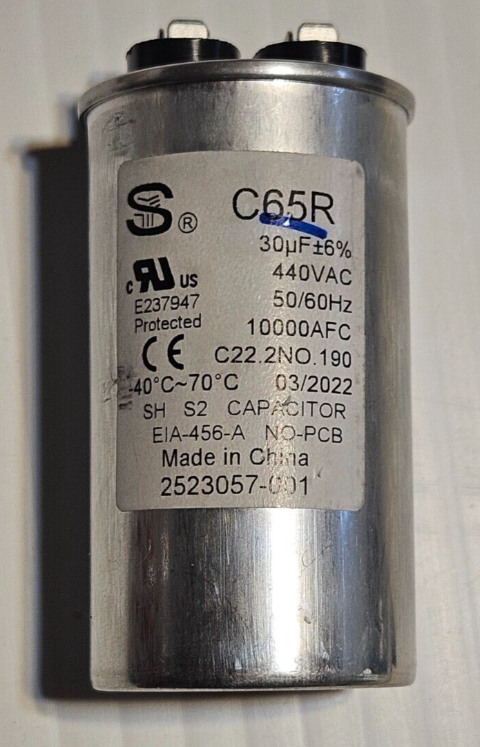 Capacitor Trabajo 65uf Mf 370v 440v Redondo Aluminio 50/60hz | Meses Sin Interés - Foto 7