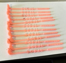 12 Vintage Pink Doral Country Club Swizzle Stir Sticks As Found