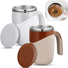 Automatic Self Mixing Magnetic Stainless Steel Coffee Cup Milk Self Stirring Mug