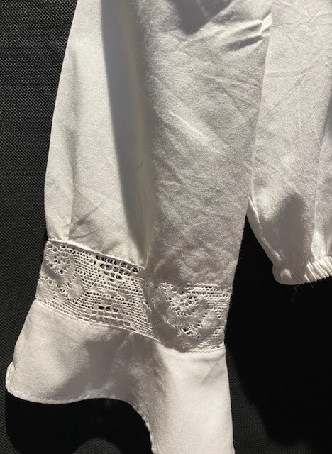 Stockerpoint Dirndlbluse -Dirndl Bluse weiss Spitze weiss Gr. 34 Neu mit Etikett - Bild 2 von 4