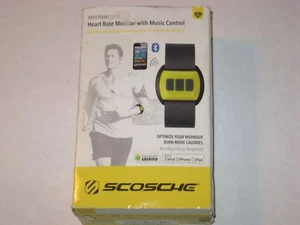 NIB Scoresche RhythmPulse Moniteur de fréquence cardiaque avec contrôle de la musique RTHMA1.5 Jaune