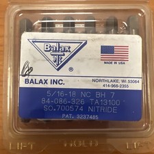 Ballax 5/16-18 Bottom forming Tap Box Of 6 Taps