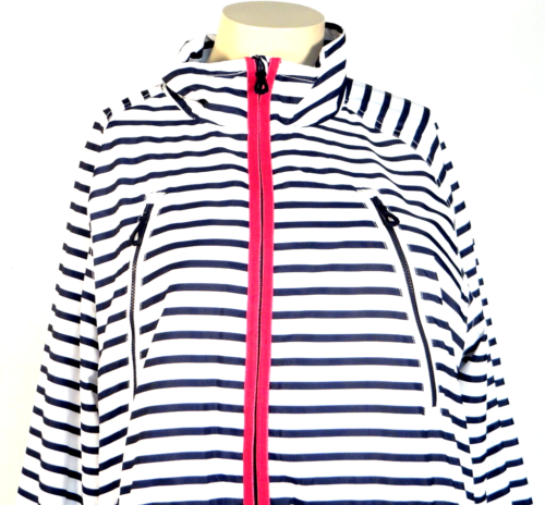 Ralph Lauren Active Blue & White Zip Front Lined Wind Jacket Women's XL NWT - Picture 2 of 5