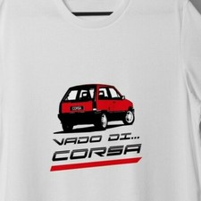 VINTAGE AUTO TRIKOT SHIRT OPEL CORSA SR "VADO DI CORSA" ROT S-XL